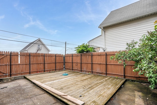 53 Howard St, Mount Vernon, NY 10550 - wooden terrace with a fenced backyard