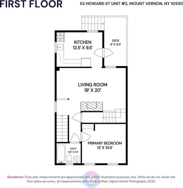 53 Howard St, Mount Vernon, NY 10550 - floor plan / room layout