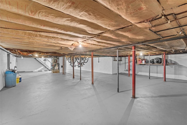 626 Union Ave, New Windsor, NY 12553 - unfinished basement featuring stairway
