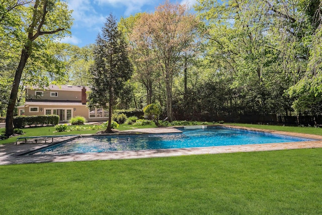7 Mcculloch Dr, Dix Hills, NY 11746 - view of swimming pool with a lawn