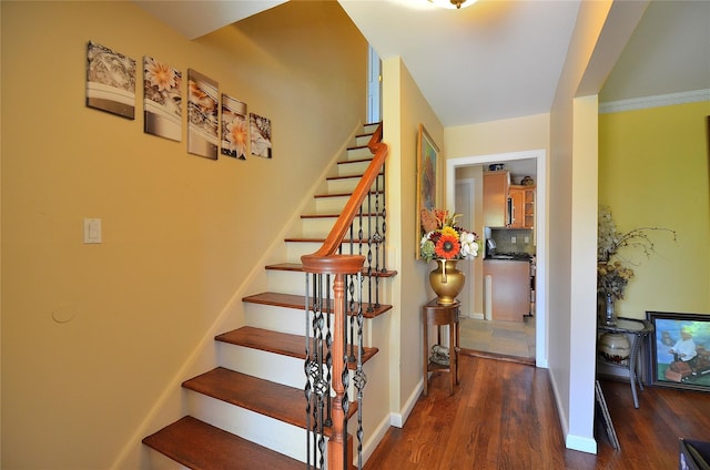 1793 Brian Ct, South Merrick, NY 11566 - stairs featuring wood finished floors and baseboards