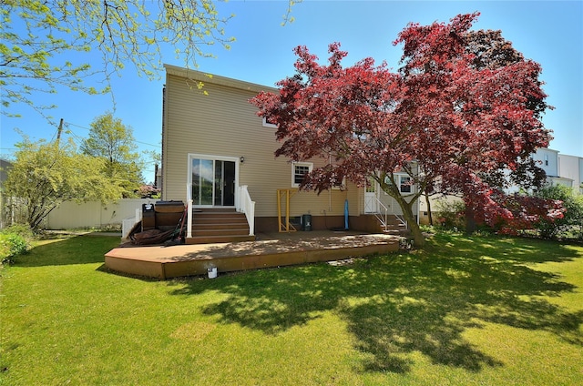 1793 Brian Ct, South Merrick, NY 11566 - back of property featuring a deck