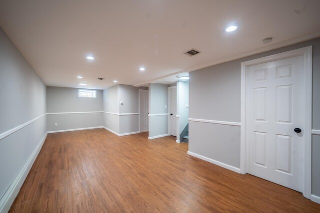 23 Wheat Path Rd W, Mount Sinai, NY 11766 - empty room with wood finished floors, recessed lighting, baseboards, and a smoke detector