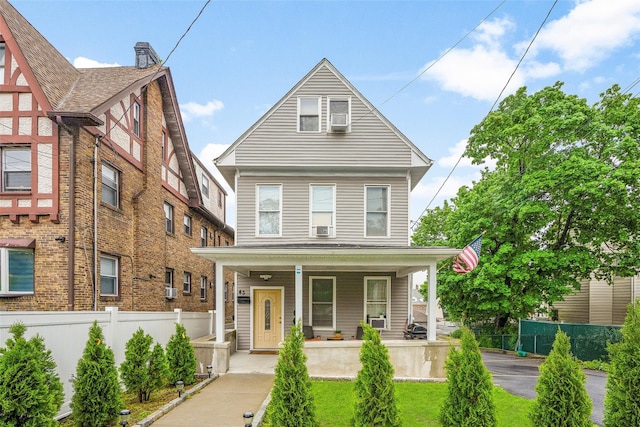 41AKA43 Sherwood Ave, Yonkers, NY 10704 - view of front facade with covered porch