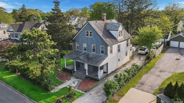 80 Monell Ave, Islip, NY 11751 - aerial view of property and surrounding area featuring a tree filled landscape