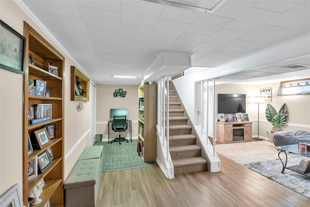 17 Gerhard Rd, Plainview, NY 11803 - stairway with wood finished floors and baseboards