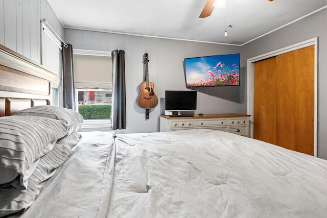 1544 Baldwin Blvd, Bay Shore, NY 11706 - bedroom featuring ceiling fan