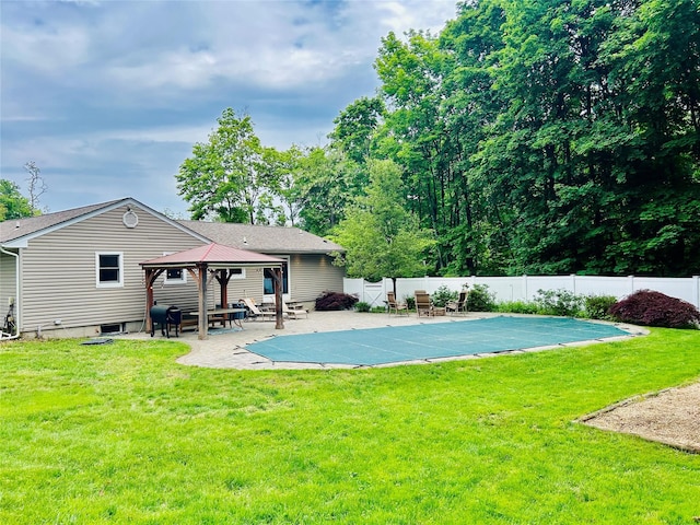 2 W Rd, East Setauket, NY 11733 - rear view of house with a gazebo and a patio area