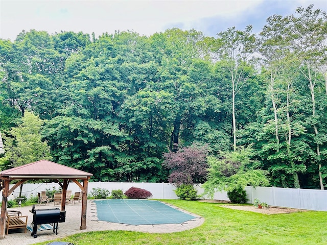 2 W Rd, East Setauket, NY 11733 - view of pool with a gazebo and a patio