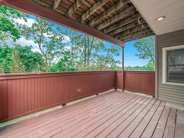 12 Pleasant Ave, Port Washington, NY 11050 - view of wooden terrace