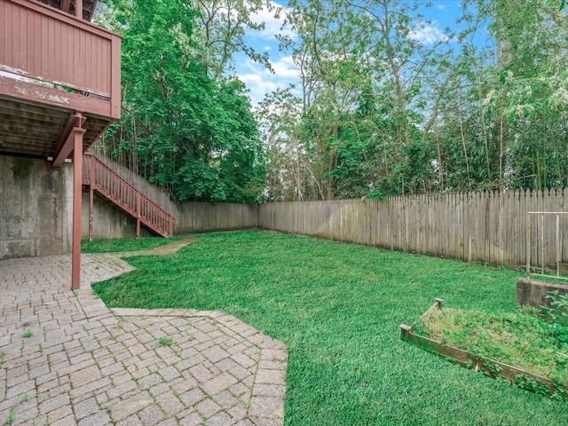 12 Pleasant Ave, Port Washington, NY 11050 - view of yard with stairway and a patio