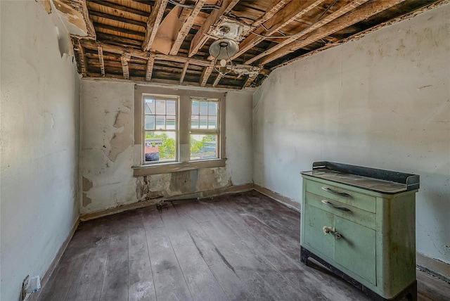 miscellaneous room with hardwood / wood-style flooring