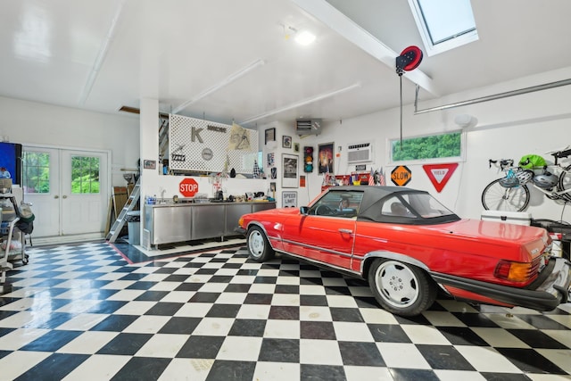 98 Beach Rd, Westhampton Beach, NY 11978 - garage featuring french doors