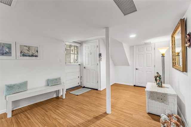 16 Rollhaus Pl, Port Chester, NY 10573 - entrance foyer with light wood-style floors, baseboards, and recessed lighting