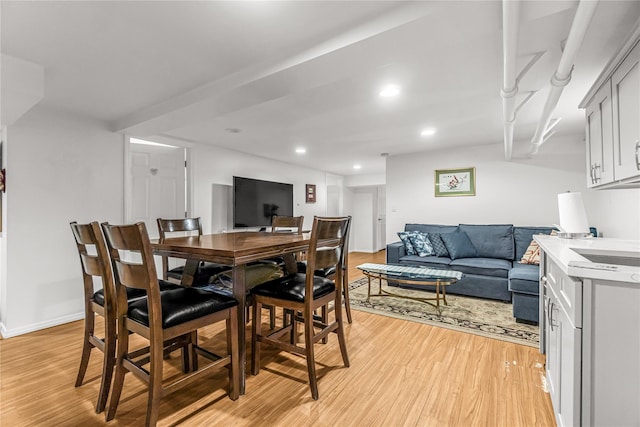 16 Rollhaus Pl, Port Chester, NY 10573 - dining area featuring light wood-style flooring and recessed lighting