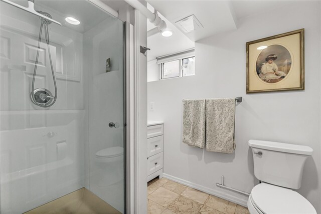 16 Rollhaus Pl, Port Chester, NY 10573 - full bathroom featuring toilet, walk in shower, baseboards, and vanity
