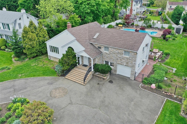 2525 Beverly Rd, Merrick, NY 11566 - aerial perspective of suburban area