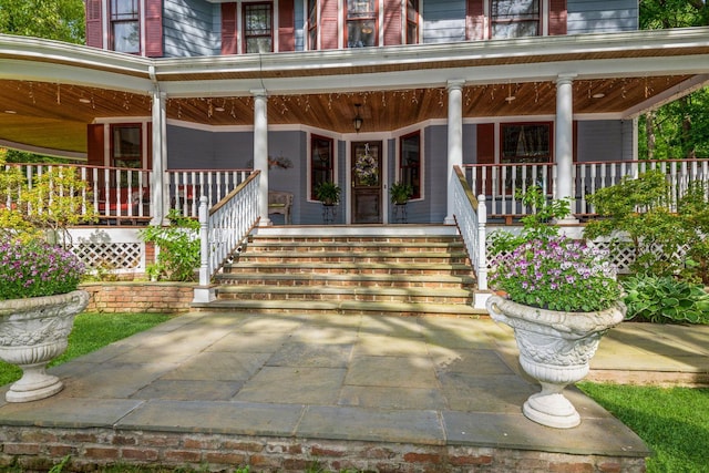110 Red Spring Ln, Glen Cove, NY 11542 - property entrance with covered porch