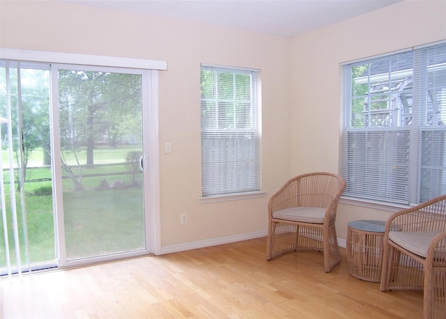 29 Madison Cir, Middle Island, NY 11953 - sitting room with light wood-style flooring and baseboards
