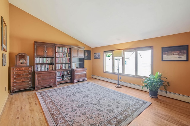 23 John St, Port Jefferson Station, NY 11776 - sitting room with vaulted ceiling and light wood finished floors