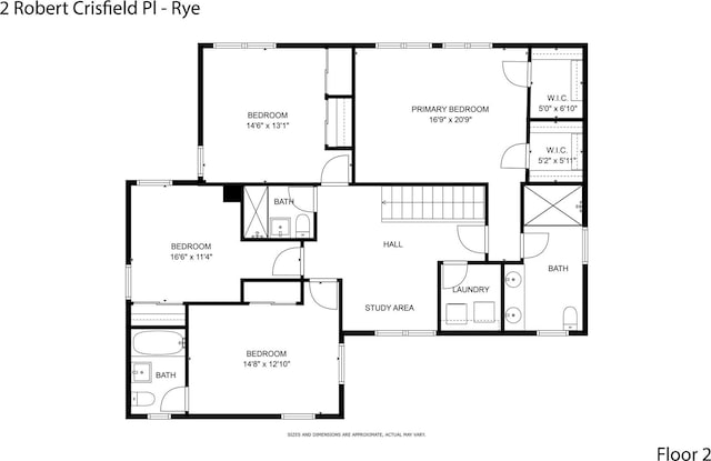 2 Robert Crisfield Pl, Rye, NY 10580 - floor plan / room layout
