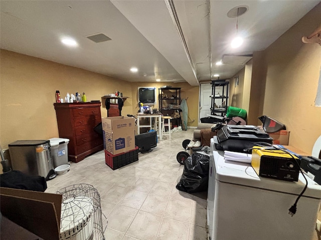 556 Van Cortlandt Park Ave, Yonkers, NY 10705 - office with light tile patterned flooring and recessed lighting