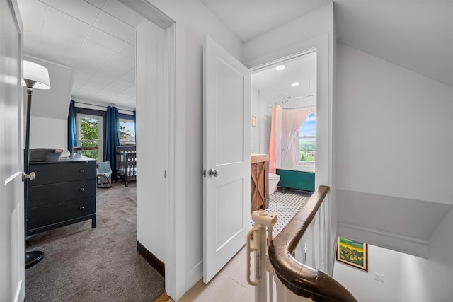 1219 Maple Ave, Peekskill, NY 10566 - hall featuring light colored carpet