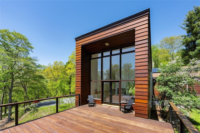 82 Moadock Rd, Millerton, NY 12546 - deck with french doors