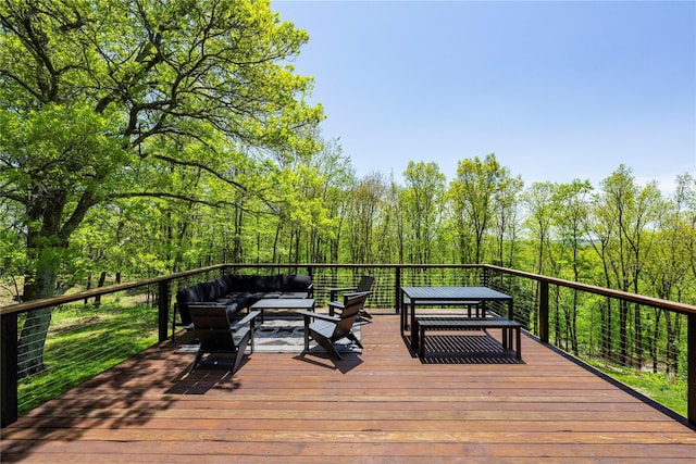 82 Moadock Rd, Millerton, NY 12546 - wooden deck featuring an outdoor hangout area