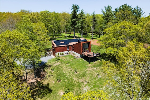 82 Moadock Rd, Millerton, NY 12546 - aerial view of property and surrounding area with a forest