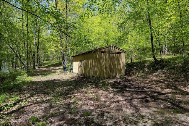 82 Moadock Rd, Millerton, NY 12546 - view of shed with a view of trees