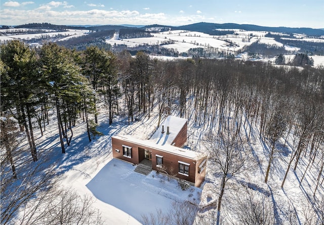 82 Moadock Rd, Millerton, NY 12546 - view of snowy aerial view