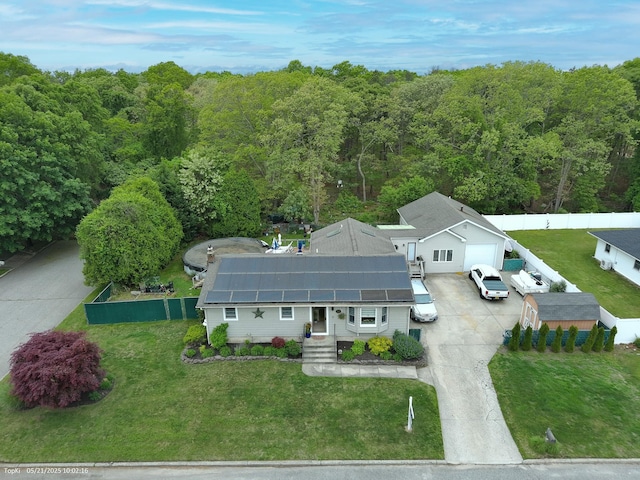 11 Crescent St, Mastic, NY 11950 - view from above of property with a forest