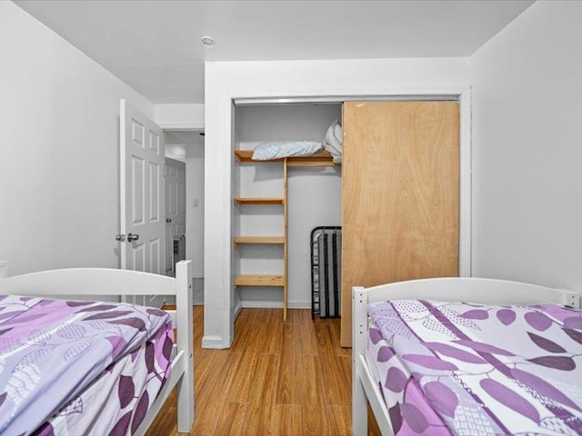 36 Starr Ave, Monticello, NY 12701 - bedroom with wood finished floors and a closet