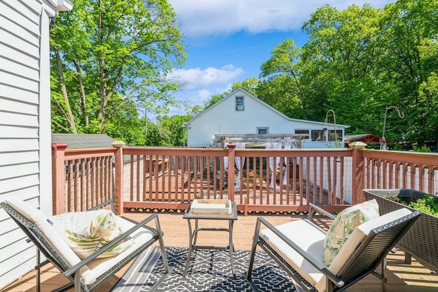 722 Shenandoah Ave, Peekskill, NY 10566 - view of wooden terrace