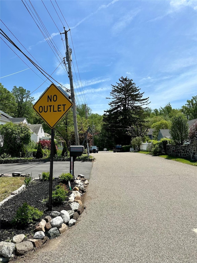 722 Shenandoah Ave, Peekskill, NY 10566 - view of asphalt road with traffic signs