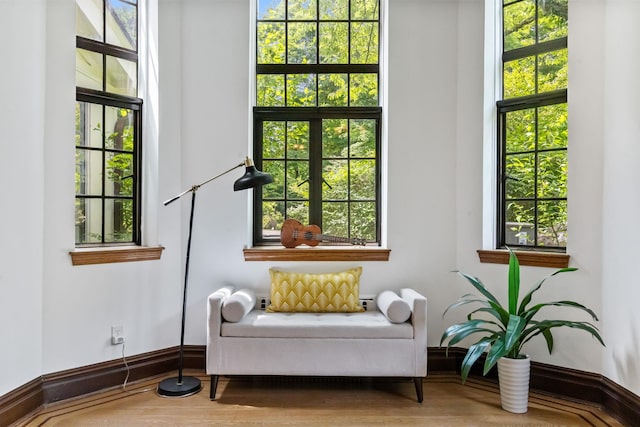 100 Mount Airy Rd S, Croton-On-Hudson, NY 10520 - living area featuring plenty of natural light, wood finished floors, and baseboards