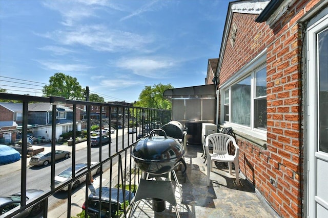 balcony with grilling area