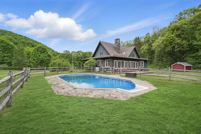 6843 Rte 55, Wingdale, NY 12594 - view of pool featuring a view of trees
