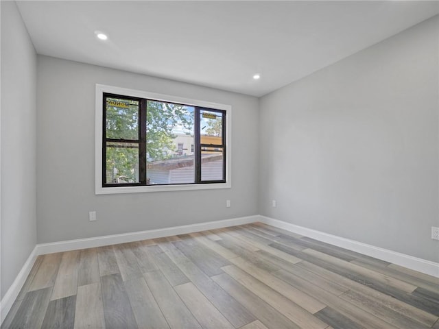 46 S 12th Ave, Mount Vernon, NY 10550 - spare room with light wood-style floors, recessed lighting, and baseboards
