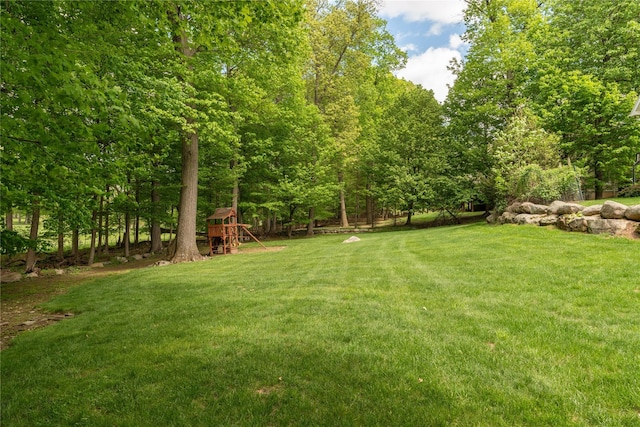 9 Golf Course Dr, Suffern, NY 10901 - view of green lawn with a playground