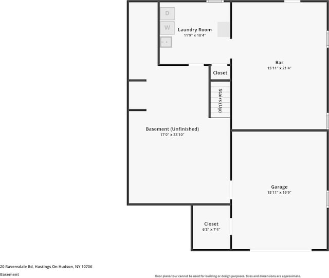 20 Ravensdale Rd, Hastings-On-Hudson, NY 10706 - view of floor plan / room layout