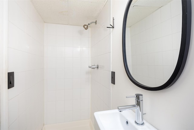 21 Livingston St, Deer Park, NY 11729 - full bathroom with tiled shower and a sink