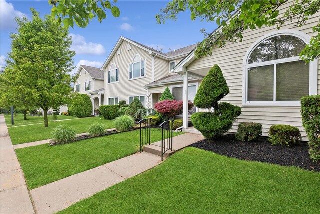 552 Birchwood Park Dr, Middle Island, NY 11953 - view of front of property with a front lawn