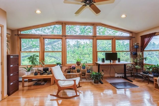 95 Nassau Ave, Plainview, NY 11803 - sunroom / solarium with vaulted ceiling and a baseboard radiator