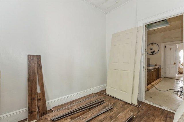 171 Hale Ave, Brooklyn, NY 11208 - unfurnished bedroom featuring wood finished floors and baseboards