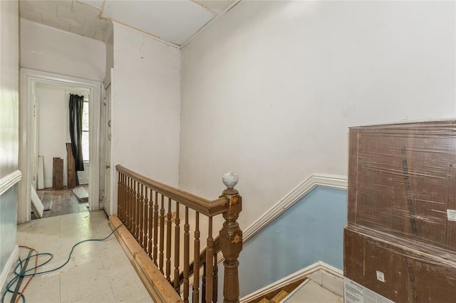 171 Hale Ave, Brooklyn, NY 11208 - stairs with tile patterned floors