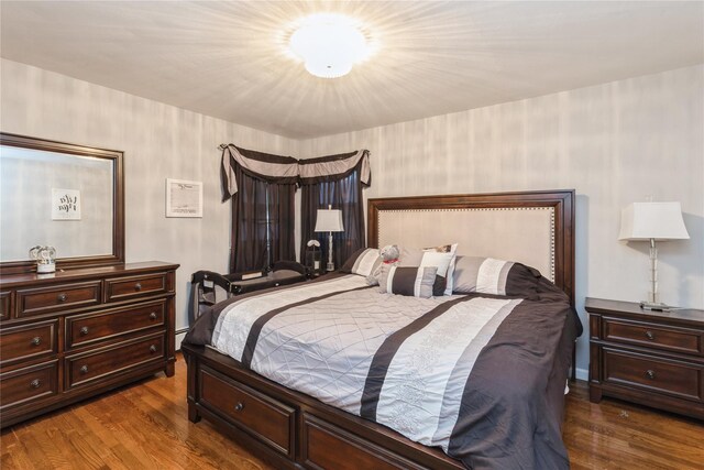 91-10 164th, Howard Beach, NY 11414 - bedroom featuring dark wood-type flooring