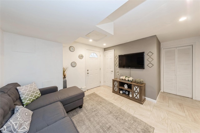 91-10 164th, Howard Beach, NY 11414 - living area with baseboards and recessed lighting