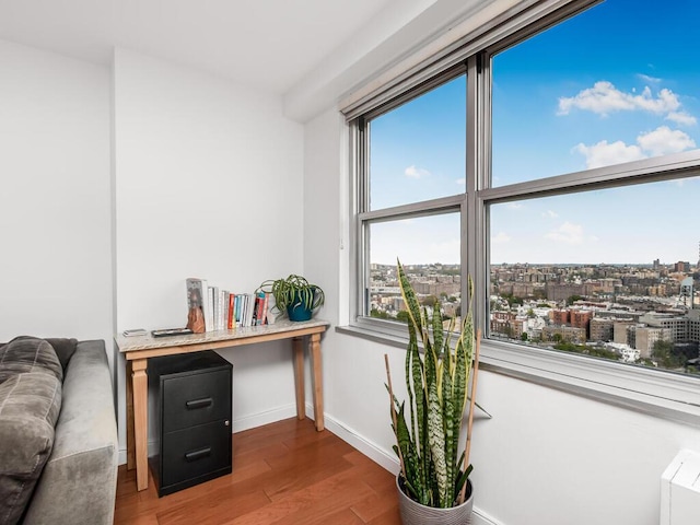 555 Kappock St Unit 18C, Bronx, NY 10463 - office featuring wood finished floors and baseboards